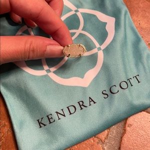 Kendra Scott white druzy ring